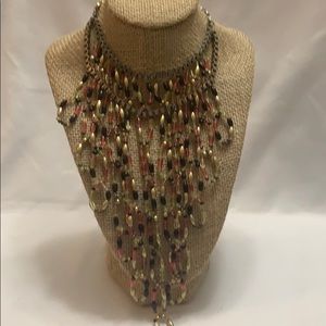 Multi strand bead necklace